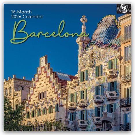 Gifted Stationery Co. Ltd: Barcelona 2026 - 16-Monatskalender, Kalender