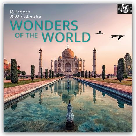 Gifted Stationery Co. Ltd: Wonders of the World - Wunder der Welt 2026 - 16-Monatskalender, Kalender