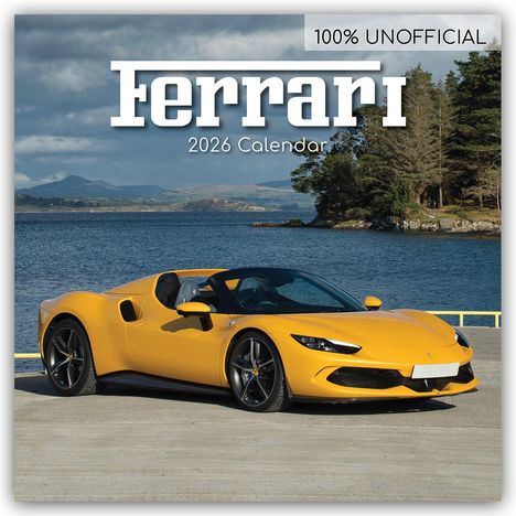Gifted Stationery Co. Ltd: Ferrari 2026 - 16-Monatskalender, Kalender