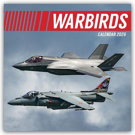 Gifted Stationery Co. Ltd: Warbirds - Kampfflugzeuge 2026 - 16-Monatskalender, Kalender