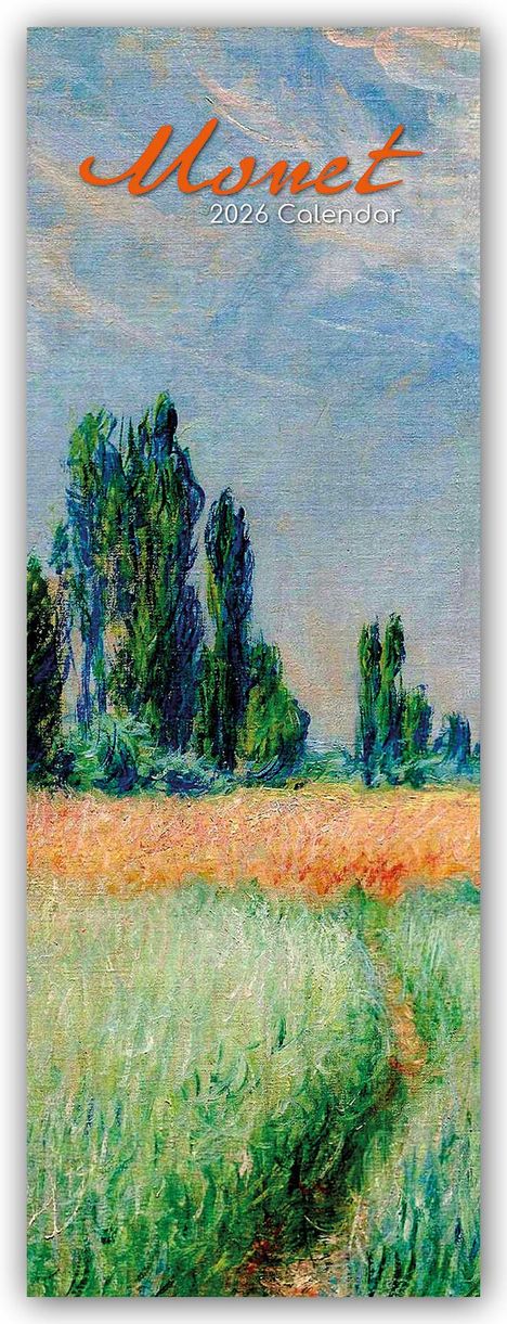 Gifted Stationery Co. Ltd: Monet - Claude Monet - Slimline-Kalender 2026, Kalender