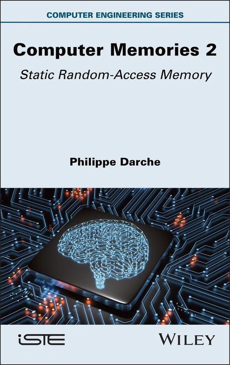 "Computer Memories 2: Static Random-Access Memory" von Philippe Darche. Illustration: Gehirn auf Mikrochip. 