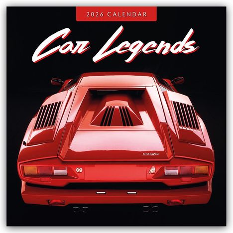 Robin Red: Car Legends - Legendäre Autos 2026 - 16-Monatskalender, Kalender
