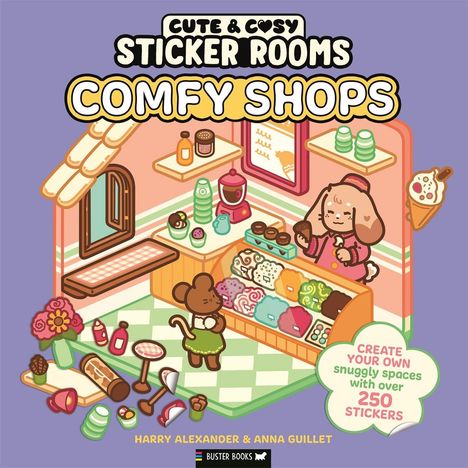 Anna Guillet: Sticker Rooms: Comfy Shops, Buch
