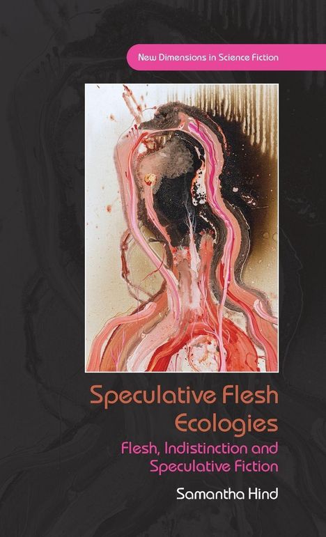 „Speculative Flesh Ecologies“, Illustration mit fließenden Formen in Rot- und Brauntönen.