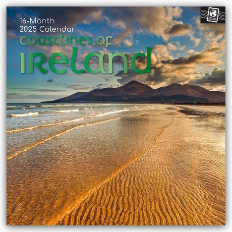 Gifted Stationery Co. Ltd: Coastlines of Ireland - Irlands Küsten 2025 - 16-Monatskalender, Kalender