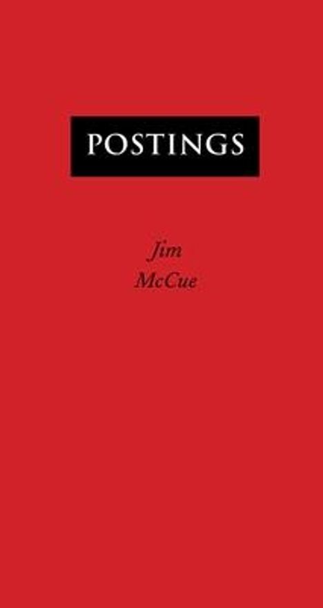 Jim McCue: Postings, Buch
