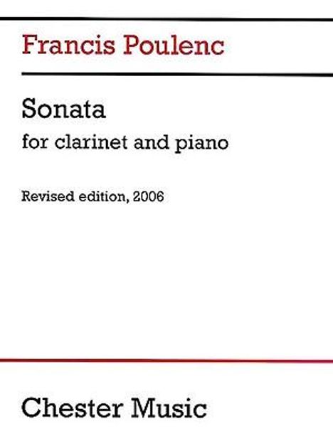 Francis Poulenc: Francis Poulenc: Clarinet Sonata (2006 Edition) Clt Book, Noten