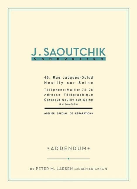 Ben Erickson: J. Saoutchik Carrossier, Buch