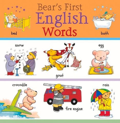 Catherine Bruzzone: Bears 1st English Words, Buch