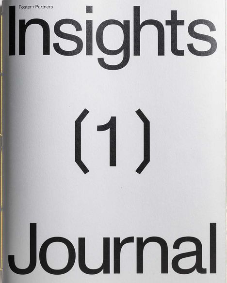 „Insights (1) Journal“. Schlichtes, modernes Design mit schwarzem Text auf weißem Hintergrund.
