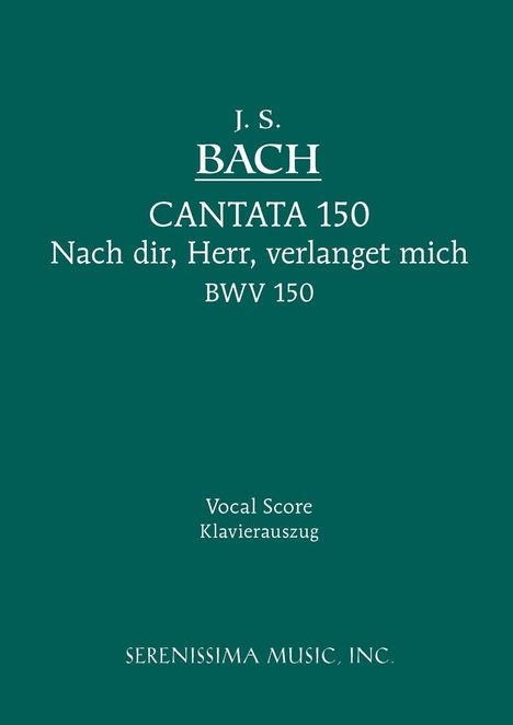 Johann Sebastian Bach: Bach, J: Nach dir, Herr, verlanget mich, BWV 150, Buch