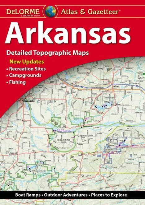 Rand Mcnally: Delorme Atlas &amp; Gazetteer: Arkansas, Karten