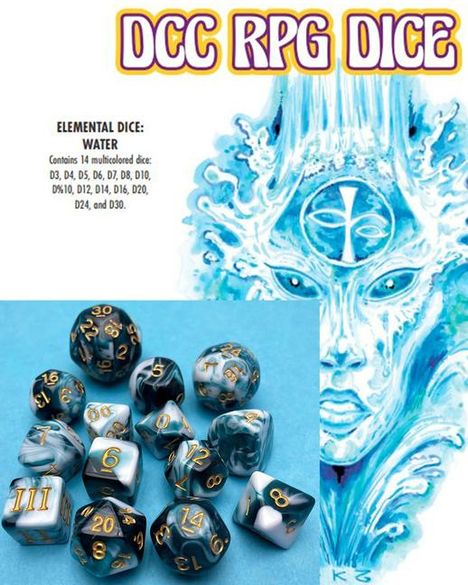 Harley Stroh: DCC RPG Dice Set Elemental Dice: Water, Buch
