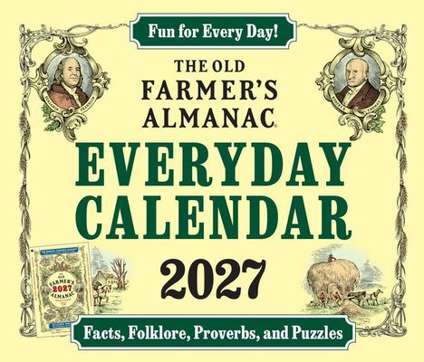 Fun for Every Day! The Old Farmer's Almanac Everyday Calendar 2027. Enthält Fakten, Folklore, Sprichwörter und Rätsel.
