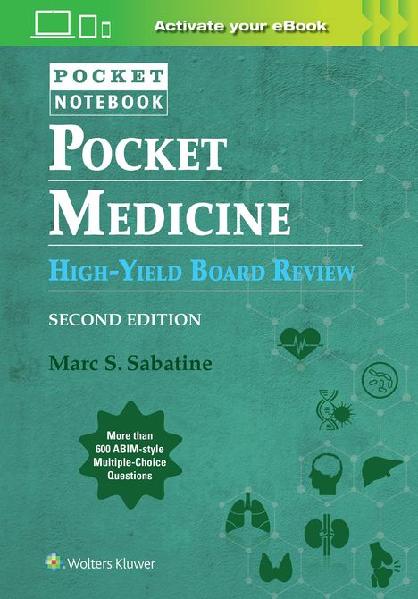 Marc Sabatine: Pocket Medicine High Yield Board Review: Print + eBook with Multimedia, Buch