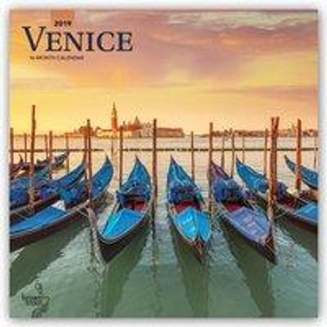 Venice - Venedig 2019 - 18-Monatskalender mit freier TravelDays-App, Diverse