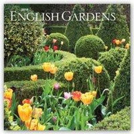 English Gardens 2019 Square Wall Calendar, Diverse