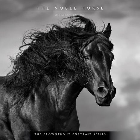 Horse, the Noble, the Browntrout Portrait Series 2024 Square, Kalender