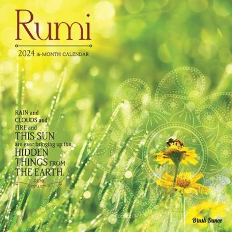 Poetry of Rumi 2024 Square Brush Dance, Kalender