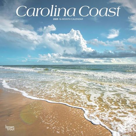 Browntrout: Carolina Coast 2025 12 X 24 Inch Monthly Square Wall Calendar Plastic-Free, Kalender
