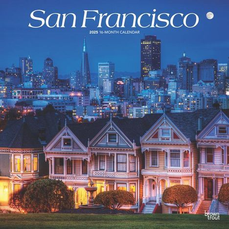Browntrout: San Francisco 2025 12 X 24 Inch Monthly Square Wall Calendar Plastic-Free, Kalender