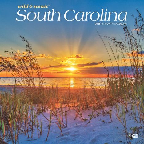 Browntrout: South Carolina Wild &amp; Scenic 2025 12 X 24 Inch Monthly Square Wall Calendar Plastic-Free, Kalender