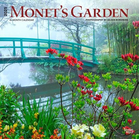 Browntrout: Monet's Garden 2025 12 X 24 Inch Monthly Square Wall Calendar Plastic-Free, Kalender