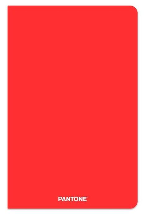Browntrout: Pantone Official Red 5.25 X 8.25 Inch Lined Compact Journal Non-Dated, Kalender