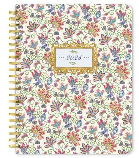 Browntrout: Tuscan Delight 2025 6 X 7.75 Inch Weekly Desk Planner Foil Stamped Cover, Kalender