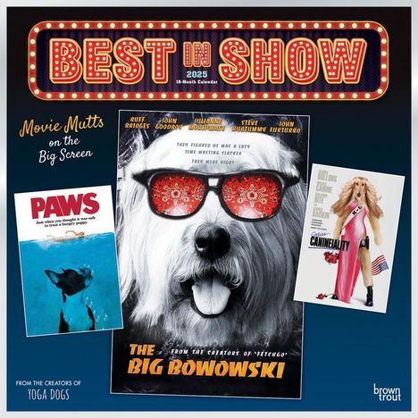 Browntrout: Best in Show Official 2025 12 X 24 Inch Monthly Square Wall Calendar Plastic-Free, Kalender