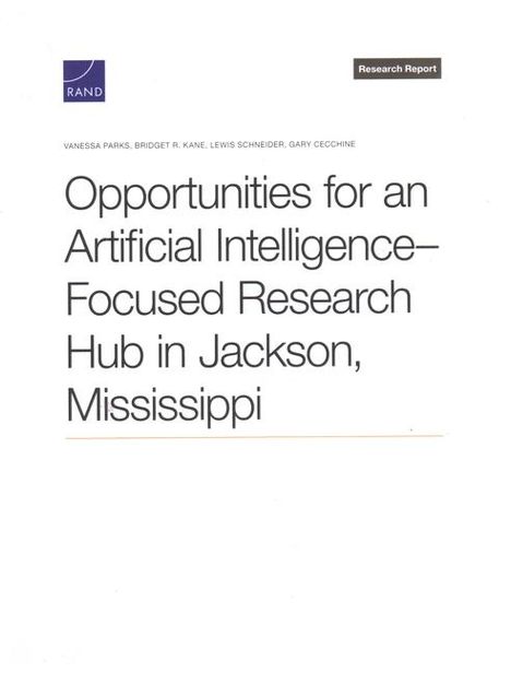 Vanessa Parks: Opportunities for an Artificial Intelligence-Focused Research Hub in Jackson, Mississippi, Buch