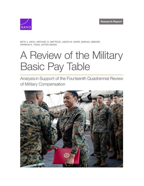 Beth J Asch: A Review of the Military Basic Pay Table, Buch