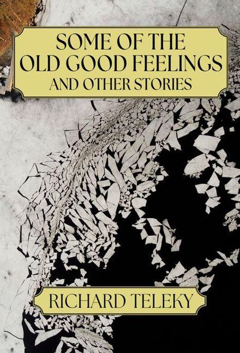 Text: "Some of the Old Good Feelings and Other Stories" von Richard Teleky. Abstraktes Muster aus zersplittertem Eis.