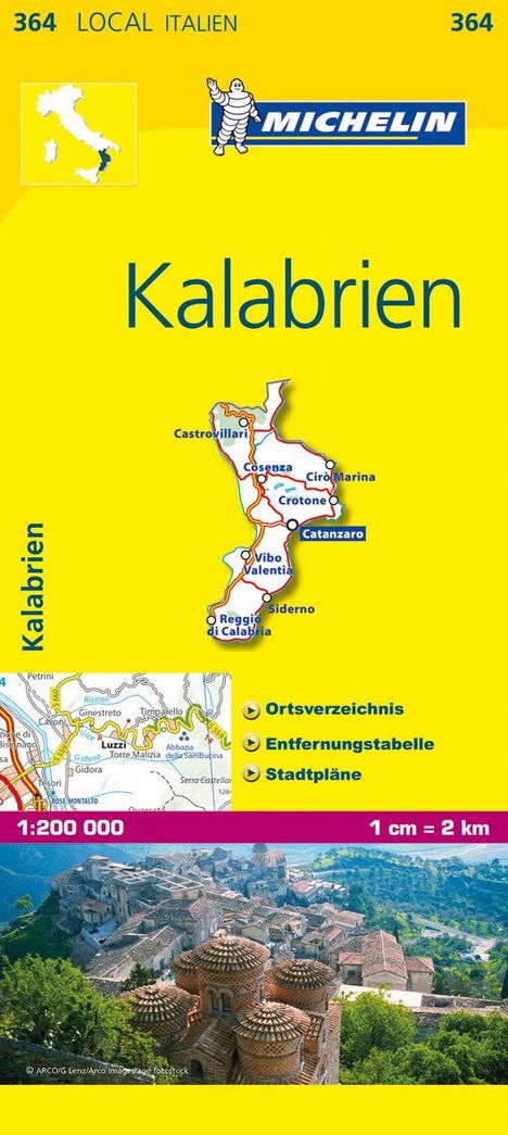 Kalabrien 1 : 200 000, Karten