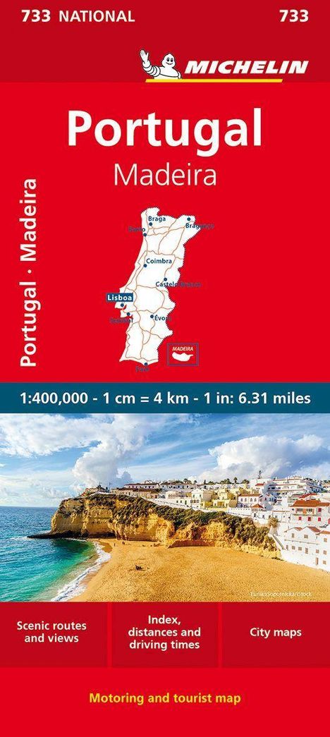 Michelin: Portugal &amp; Madeira - Michelin National Map 733, Karten