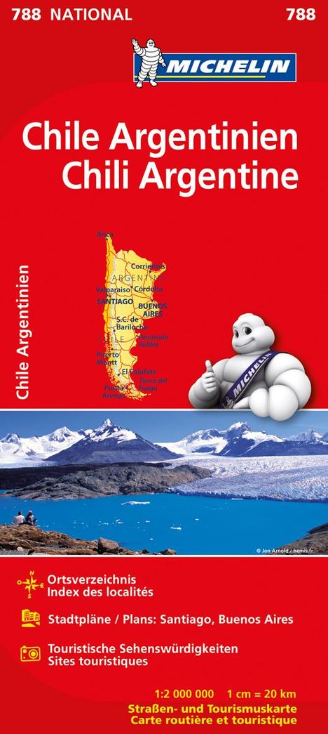 Michelin Chile Argentinien, Karten