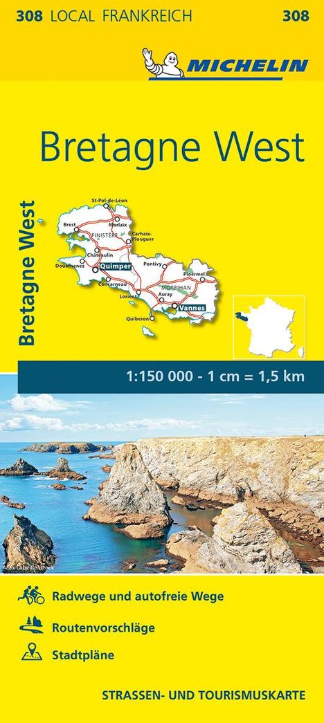 Michelin Bretagne West, Karten