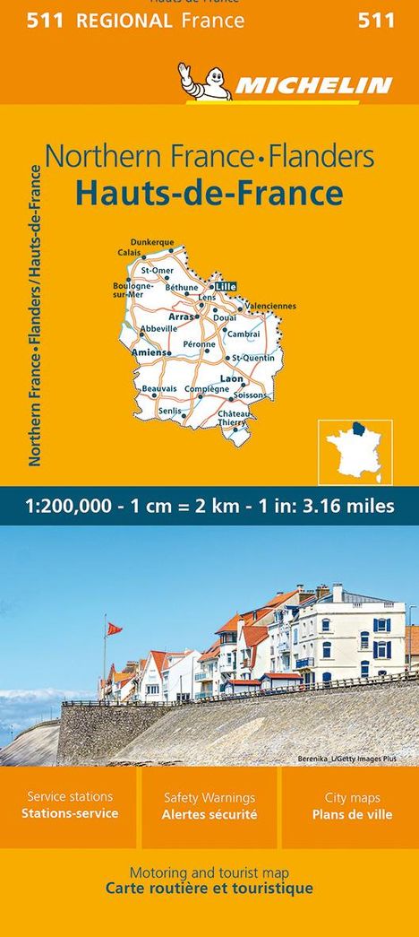 Michelin Northern France-Flanders / Hauts-de-France, Karten