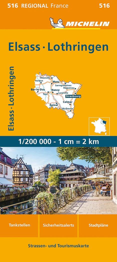 Michelin Elsass Lothring, Karten