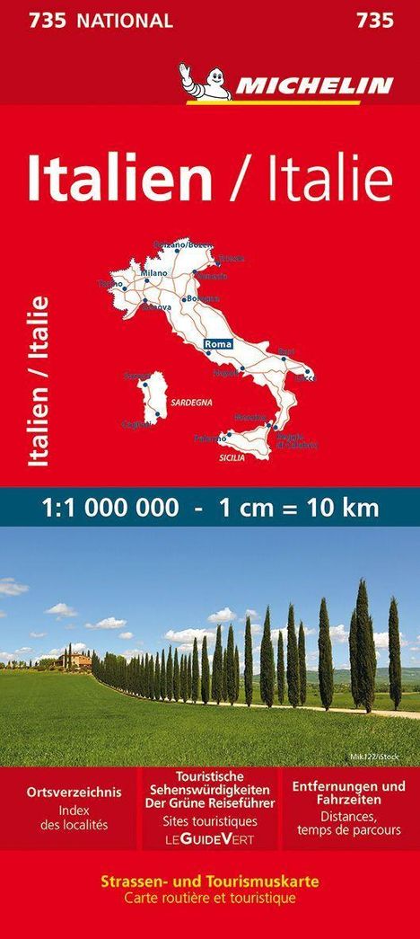 Michelin Italien, Karten