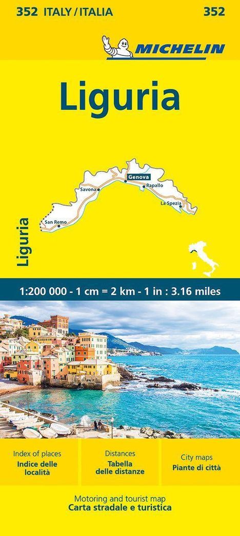 Liguria - Michelin Local Map 352, Karten