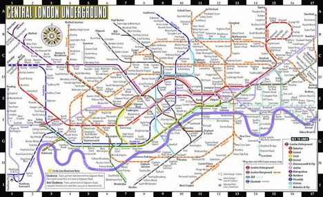 Michelin: Streetwise London Underground Map, Karten