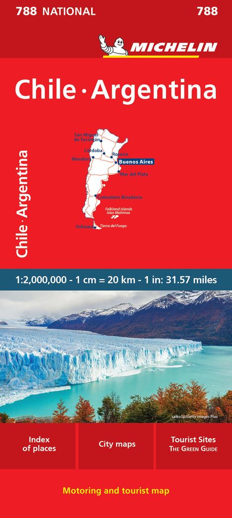 Michelin: Michelin Chile Argentinien, Karten
