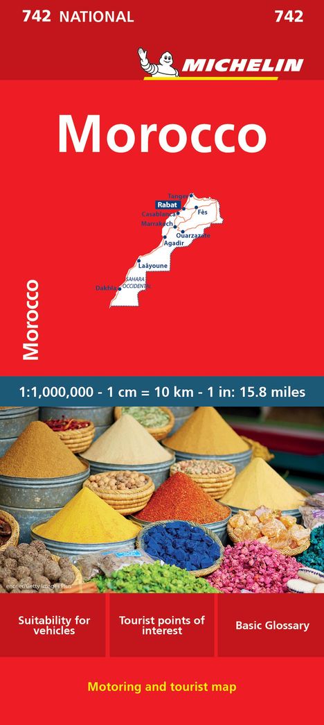 Michelin: Michelin Map Africa Morocco 742, Karten
