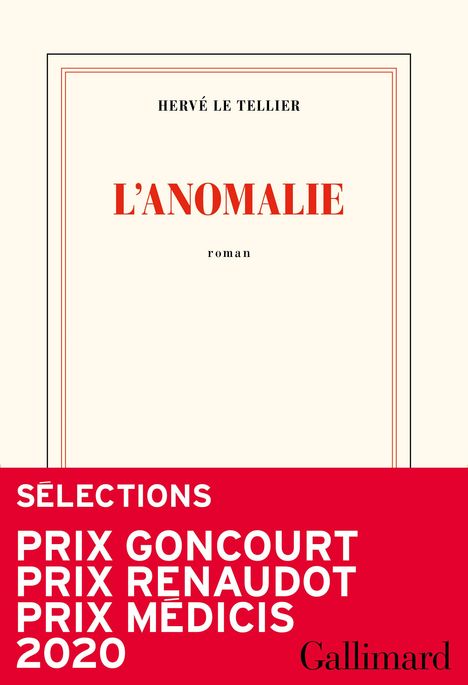 Hervé Le Tellier: L'anomalie, Buch