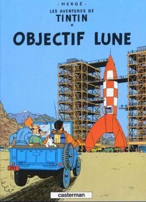 Herge: Les Aventures de Tintin 16. Objectif Lune, Buch