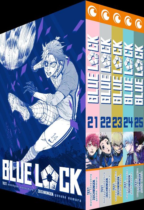 Kaneshiro Muneyuki: Blue Lock - Band 21-25 im Sammelschuber, Buch