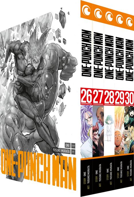 One: ONE-PUNCH MAN - Band 26-30 im Sammelschuber, Buch