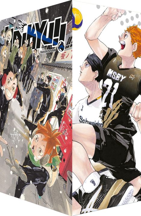 Haruichi Furudate: Haikyu!! Sammelbox 5 - Band 45 mit Sammelschuber, Buch